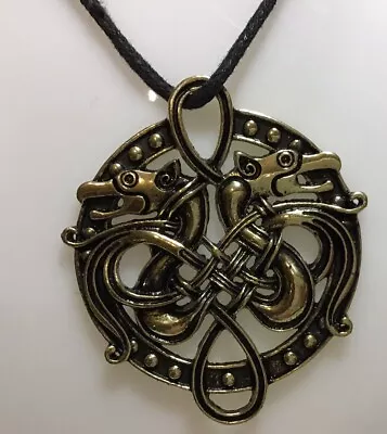 Buy Fenrir Necklace Scandinavian Jewelry Bronze Casting Norse Mythology Wolf Viking • 8.99£