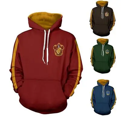 Buy Unisex Harry Potter Slytherin Hoodies Sweatshirt Hooded Top Pullover Jumper Gift • 10.79£