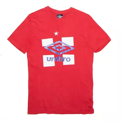 Buy UMBRO Boys England Football Sports Red Short Sleeve T-Shirt 13 Years • 8.99£