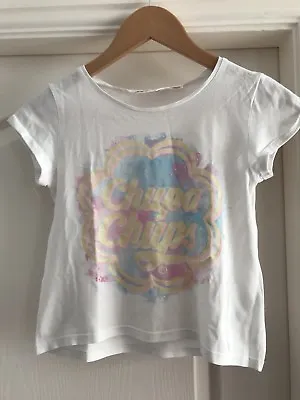 Buy H&M Girls White Chupa Chups Print Short T-shirt. Age 10-12 • 1.99£