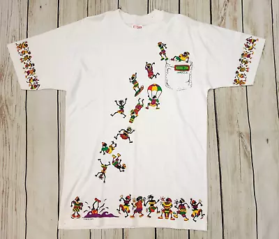 Buy Mens Vintage T Shirt Single Stitch Reggae Jam Jamaica Marley Size Medium 1996 • 19.99£