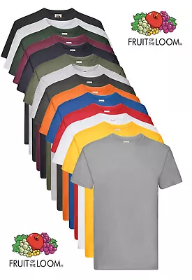 Buy Fruit Of The Loom Cotton Short Sleeve Super Premium T-Shirt Tee Shirt S-5XL • 6.99£