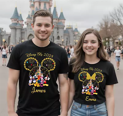 Buy Personalised Disney Trip 2024 T-Shirt Mickey Minnie Mouse Tee • 10.99£
