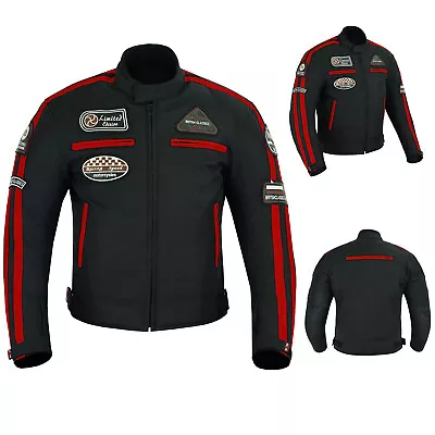 Buy Motorcycle Motorbike Jacket Waterproof With Armour Biker Textile Mens Leather • 49.99£