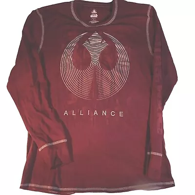 Buy Disney Parks Official Star Wars Rebel Alliance Adult Long Sleeve T-Shirt Size L • 17.92£