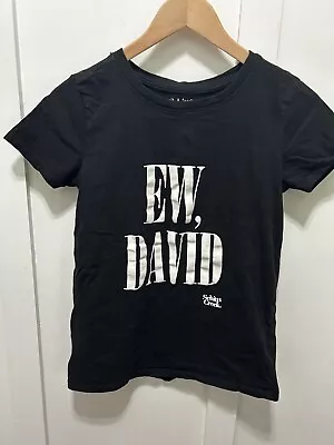 Buy Schitts$ Creek Ew, David Women's Small Short Sleeve Black T-shirt No Flaws • 6.56£