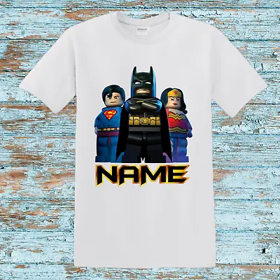 Buy Batman Personalized Superhero Custom T-shirt Birthday Unisex Gift Any Name • 9.99£