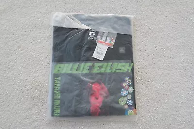 Buy Billie Eilish X Takashi Murakami Uniqlo - Womens Black Flower T-Shirt - XL • 24.99£