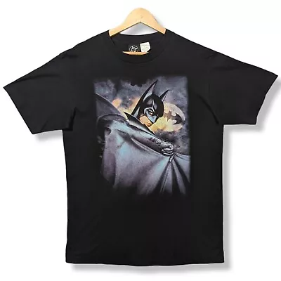 Buy Vintage BATMAN FOREVER T-Shirt Men's Large 1995 Single Stitch USA DC Black • 71.99£