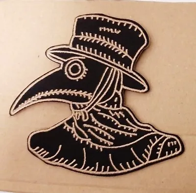 Buy Plague Doctor Sew Or Iron On Patch, Steam Punk Crow Mask Vest Applique New Fun B • 1.95£
