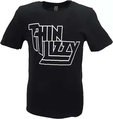 Buy Mens Thin Lizzy Black Logo Officially Licensed T Shirts • 16.99£