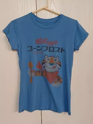 Buy Vintage Kellogg's Tony The Tiger Cereal Tshirt Size Misses Large • 42.63£