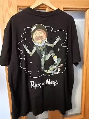 Buy Rick And Morty T-Shirt Official Men’s Size 2Xl Adult Swim Black Double Sided • 15£