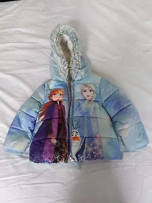 Buy Girls Disney Frozen 11 Toddler Puffa Jacket 2 - 3 Yrs • 9.95£