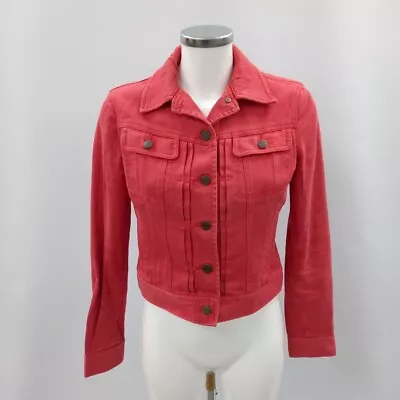 Buy Ralph Lauren Jeans Jacket Size S Denim Red Casual Cotton RMF06 BL • 10.50£