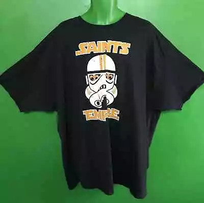 Buy NFL New Orleans Saints Hanes Star Wars T-Shirt Men's 4X-Large • 12.74£