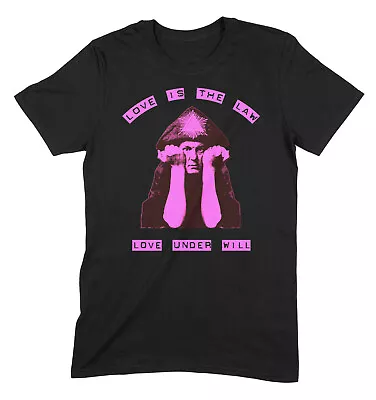 Buy ALEISTER CROWLEY LOVE IS THE LAW T-SHIRT - Pagan Occult Magick Satan - S To 3XL • 12.95£
