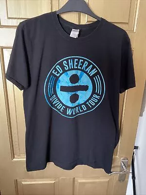 Buy Unisex Black Ed Sheeran ‘Divide World Tour’ Short Sleeved T-Shirt Size  • 3.99£