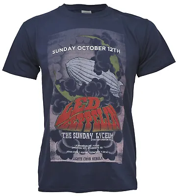 Buy Led Zeppelin Concert Flyer T Shirt OFFICIAL The Lyceum London 1969 Live NEW • 11.99£