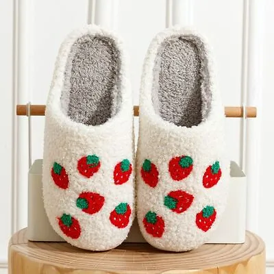 Buy House Slippers Women Cute Big Small Heart Fluffy Cozy Home Comfy Shoes Indoor • 18.97£