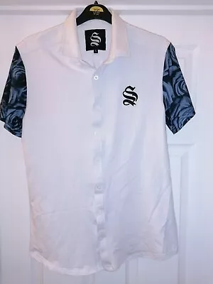 Buy Sinners Attire  White Mens  Shirt Size Uk L Small Fitting More For A Medium Fit • 9.99£