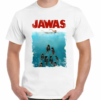 Buy Jawas T-Shirt Mens Funny Star Wars Jaws Parody MOVIE RETRO GIFT UNISEX TOP TEE • 6.83£