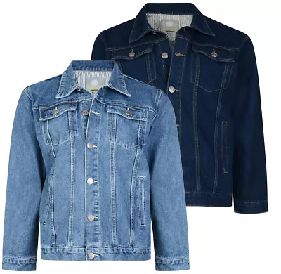 Buy Men’s KAM Big Size Heavy Duty Western Classic Denim Jacket Work Wear 2-8XL • 34.99£