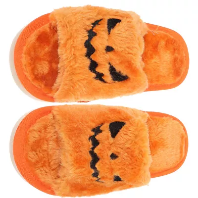 Buy  Halloween Slippers Plush Comfortable Open Toe Miss Jack Lantern Goth • 17.65£