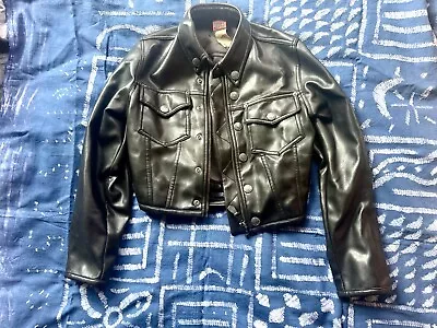Buy Black PVC Jean Paul Gaultier Cropped Jacket Size Small • 150£