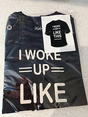 Buy I Woke Up Like This  Black T Shirt Size Medium  • 8.99£