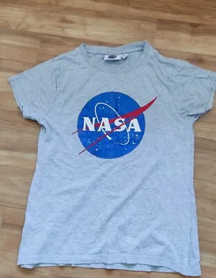 Buy NASA T-Shirt Top Size 4-6  Grey Blue Red NASA Space Casual Jersey  • 3.50£