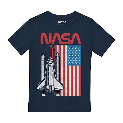 Buy NASA Boys T-shirt USA Top Tee 7-13 Years Official • 9.99£