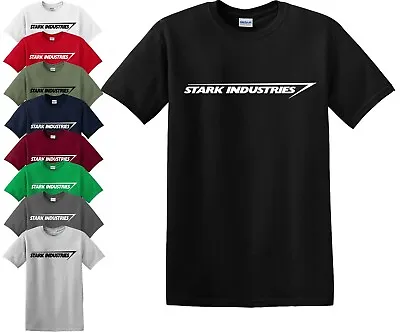 Buy STARK INDUSTRIES T Shirt Iron Man Shield Marvel Comic Father Day Gift Top Tee • 9.99£