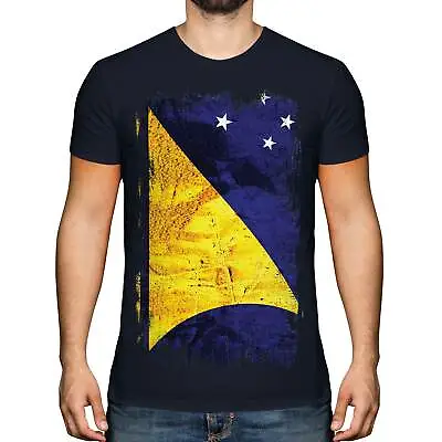 Buy Tokelau Grunge Flag Mens T-shirt Tee Top Football Gift Shirt Clothing Jersey • 9.95£