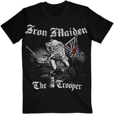 Buy Iron Maiden 'Sketched Trooper' Black T Shirt - NEW • 29.39£