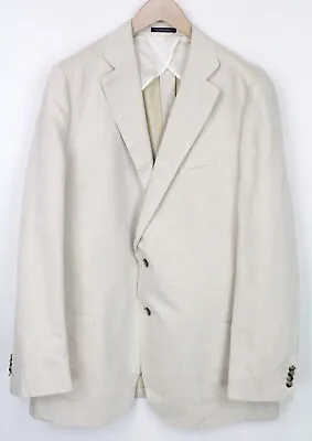 Buy SUITSUPPLY La Spalla Men Blazer UK52L Linen Cotton Twill Beige Slim Melange • 179.99£