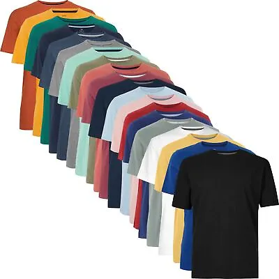 Buy Mens M&S Stripe T Shirt Premium Soft Pure Cotton Crew Neck Classic Fit Top • 3.99£