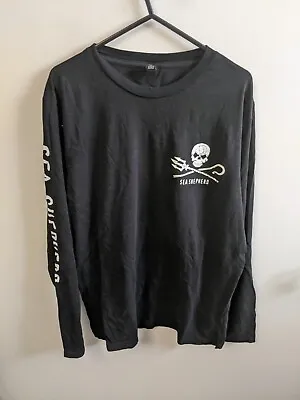 Buy Sea Shepherd Shirt Mens Medium Black Long Sleeve Nature Postive Tee Adults • 15.71£