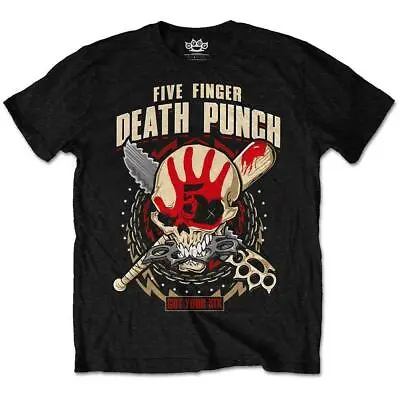Buy Official Five Finger Death Punch T Shirt Zombie Killer Black Rock Metal Tee FFDP • 16.28£
