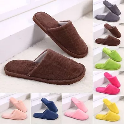 Buy Stay Warm And Trendy With These Couple's Plush Slippers Thick Sole Nonslip • 10.61£
