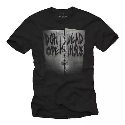 Buy Walking Zombies Men Tshirt With Don't Open Dead Inside - Short Sleeve Series Tee • 17.04£