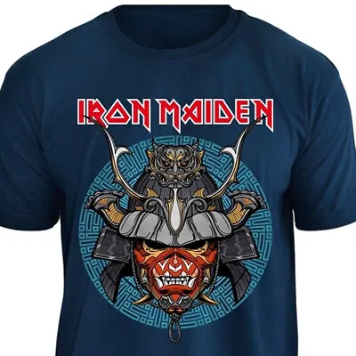 Buy Official Licensed T-Shirt Iron Maiden Senjutsu Blue Stamp Rockwear • 37.89£