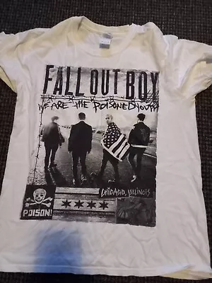 Buy Fall Out Boy Medium White T-Shirt Tour 2015 American Beauty Psycho  • 9£
