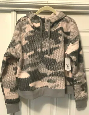 Buy Hoodie Long Sleeve Woman Pink/peach/grey Camo Large Lady Xersion New Tags  • 16.06£