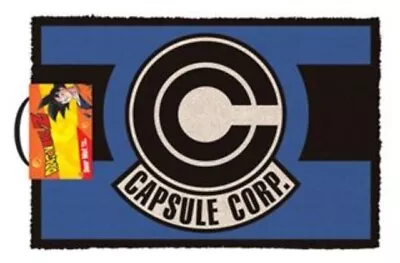 Buy Impact Merch. Doormat: Dragon Ball Z - Capsule Corp Doormat 400mm X 600mm • 4.74£
