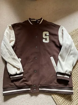 Buy Women’s H&M Brown Varsity Style Jacket Size XS Ex Condition. • 7.50£