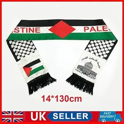 Buy Palestine Scarf 14*130cm ,Palestine Flag Scarf 🇵🇸 Palestinian • 3.88£