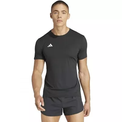 Buy Adidas Adizero Essentials Running Mens T-Shirt - Black • 25.98£