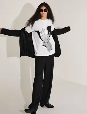 Buy Dumbo T-shirt, Bnwt Size S, Zara Disney Top, White Dumbo Top With Glitter Detail • 11.99£