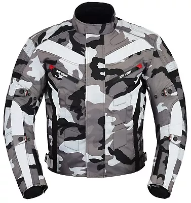 Buy Men Motorcycle Jackets Waterproof Cordura Textile Jacket Motorbike CE Armoured • 49.99£